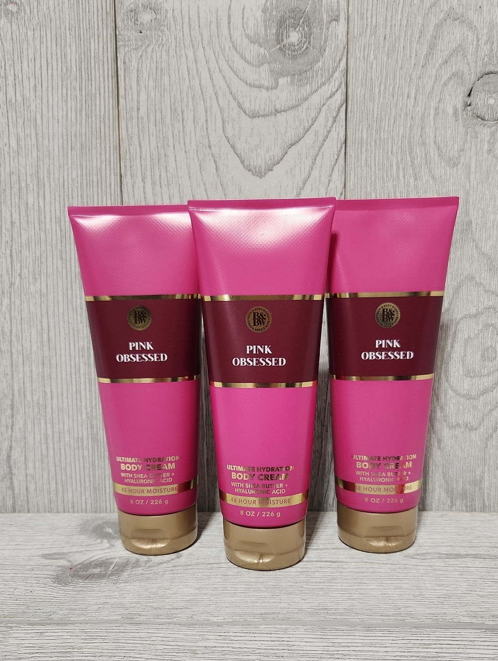 Bath & Body Works Pink Obsessed Ultimate Hydration Body Cream X3